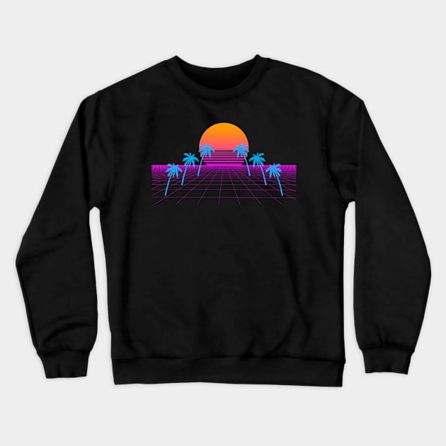 Aesthetic Vaporwave Retro 80s 90s Gift Crewneck Sweatshirt by TK Store